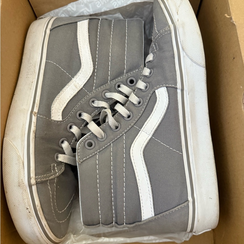 Vans Sk8-Hi Frost Grey Canvas Sneakers